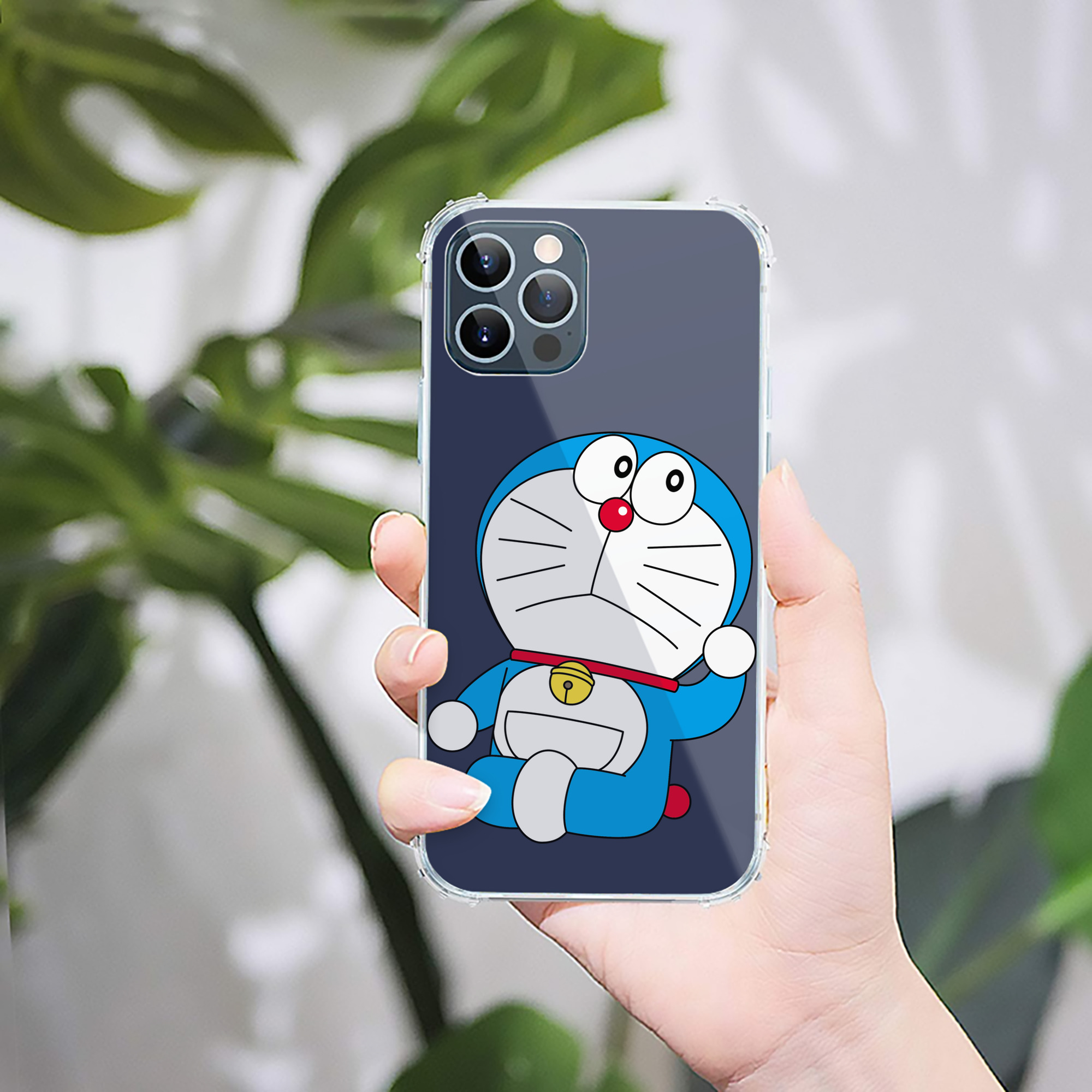 （画像用） ドラえもん Doraemon 【iPhone 12シリーズ対応】透明スマホケース（クリアソフトケース）